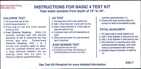 Leslie pool test kit instructions. Things To Know About Leslie pool test kit instructions. 